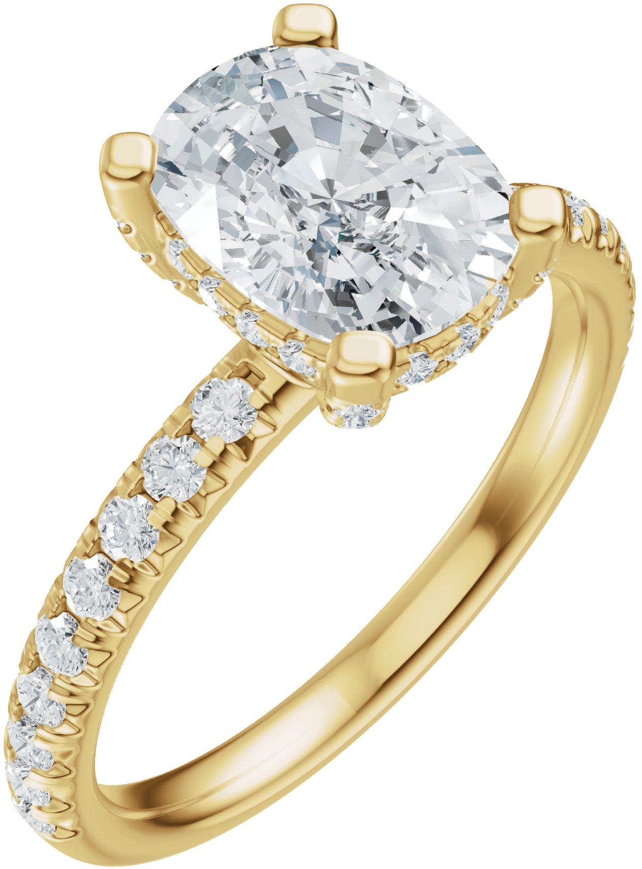 Hidden Halo-Style Engagement Ring or Band