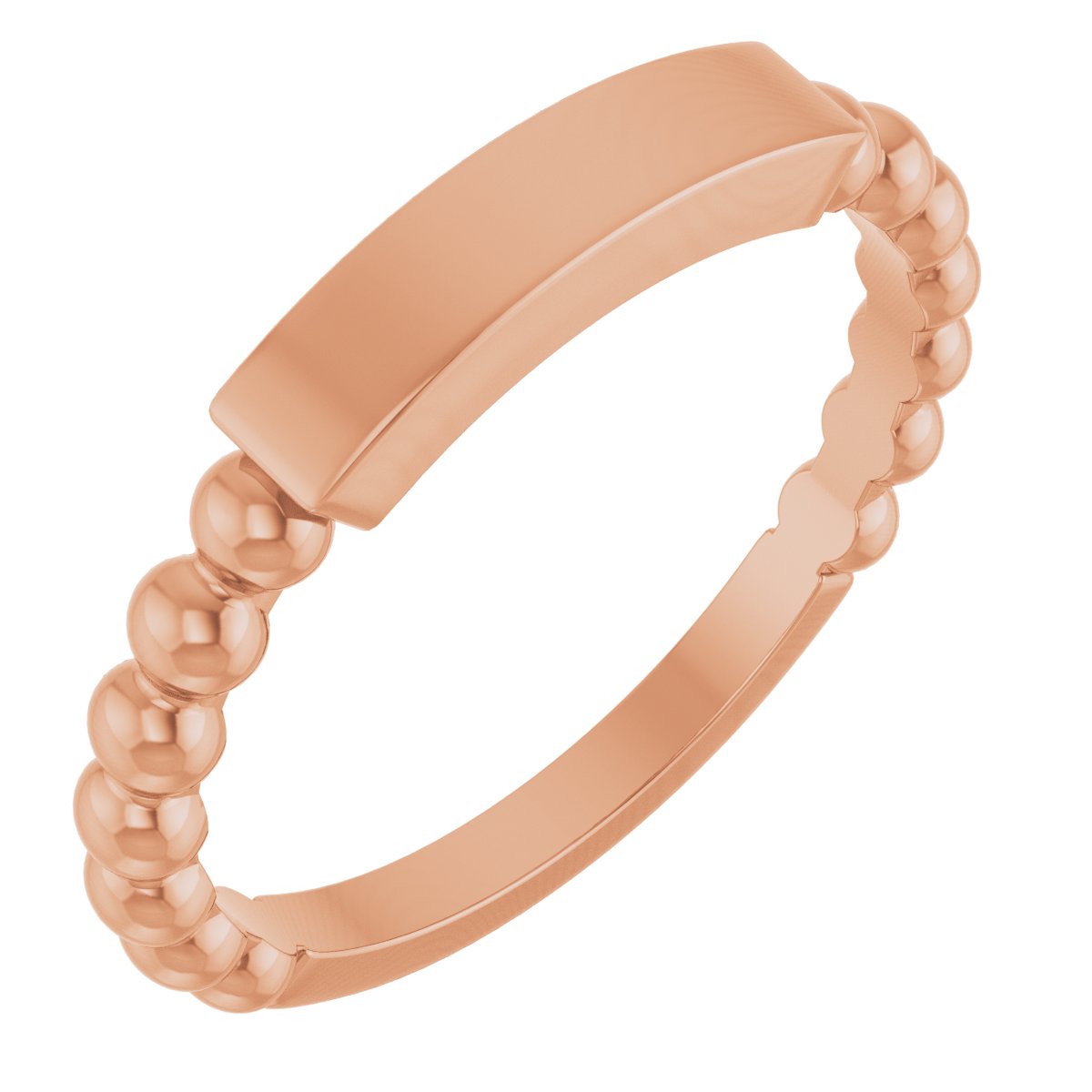 Engravable Beaded Ring