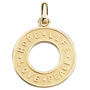 Hope, Life, Love & Peace Pendant