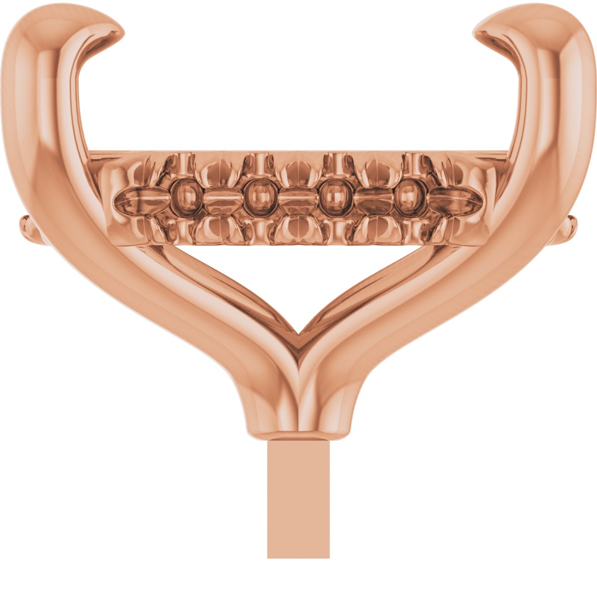 4-Prong Pre-Notched Claw Hidden Halo-Style Peg Setting