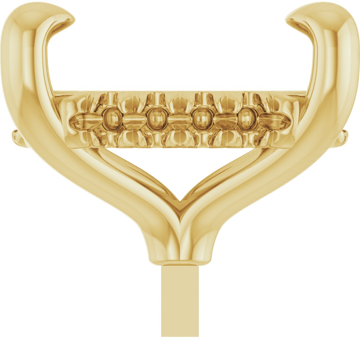 4-Prong Pre-Notched Claw Hidden Halo-Style Peg Setting