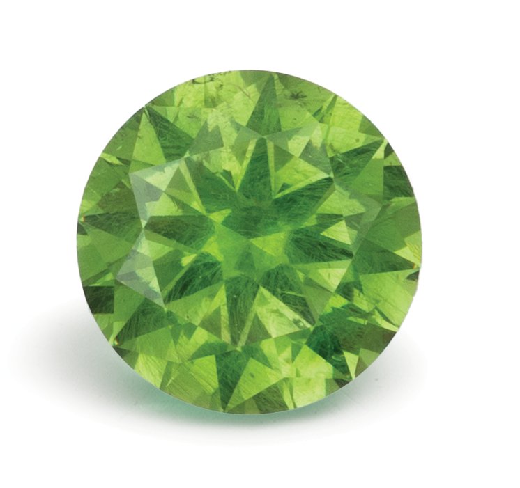 ROUND 1.06ct Natural Demantoid Garnet