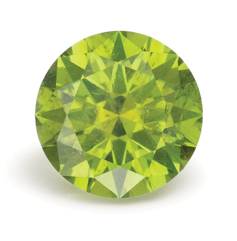 ROUND 1.07ct Natural Demantoid Garnet