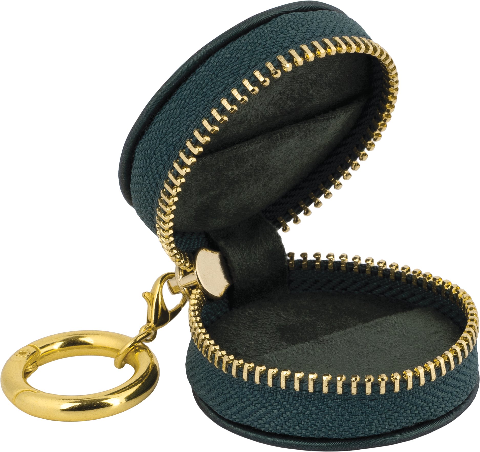 Leatherette Ring Keeper Keychain