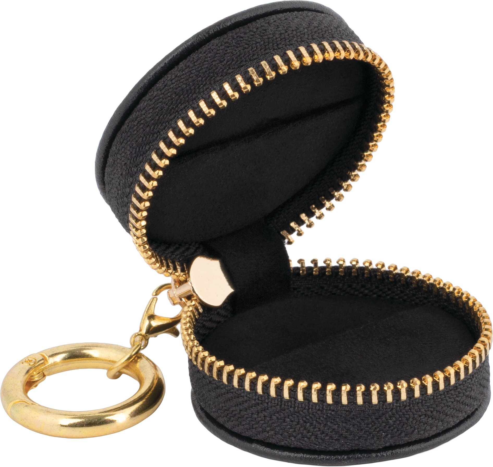 Leatherette Ring Keeper Keychain