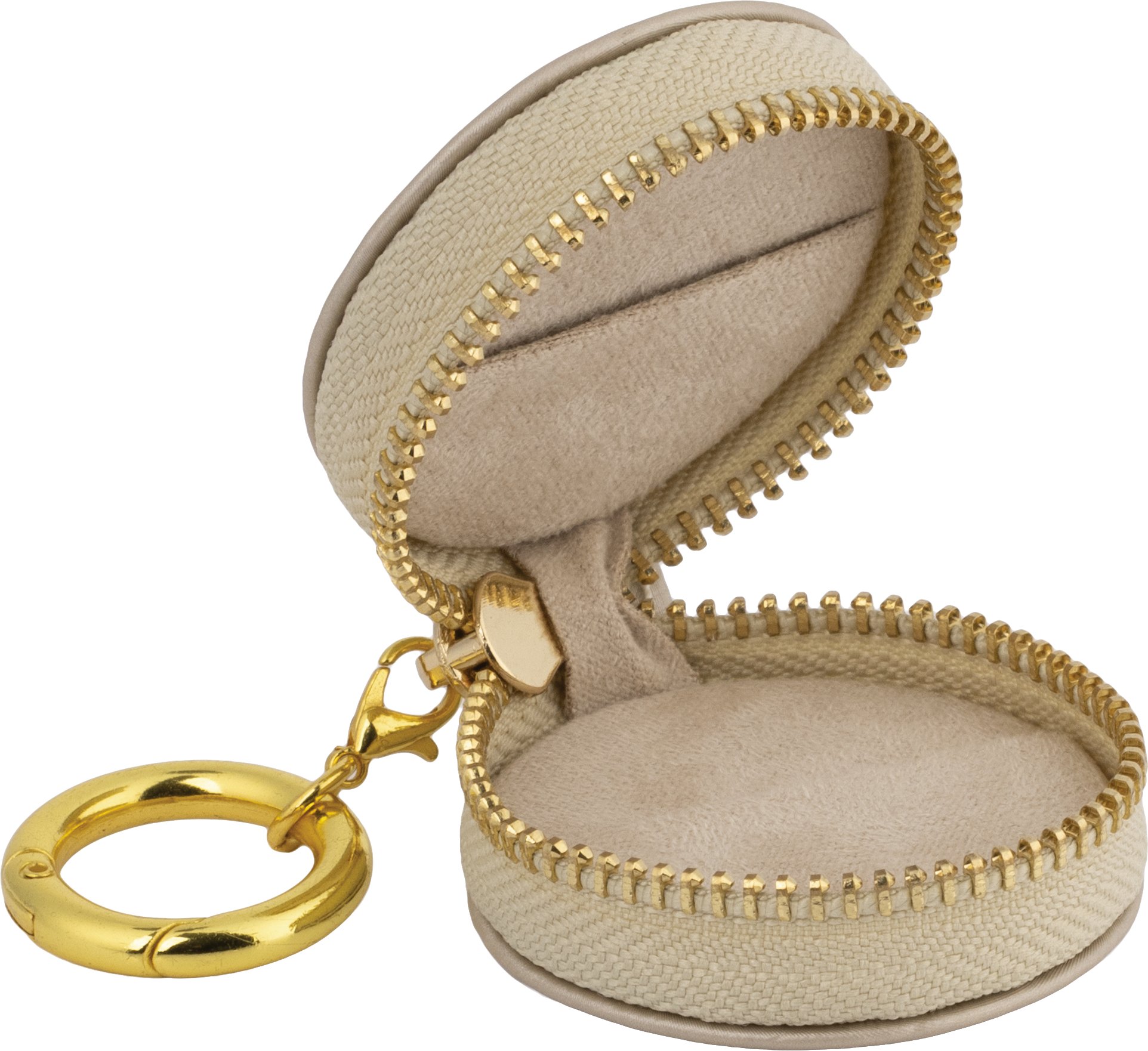 Leatherette Ring Keeper Keychain