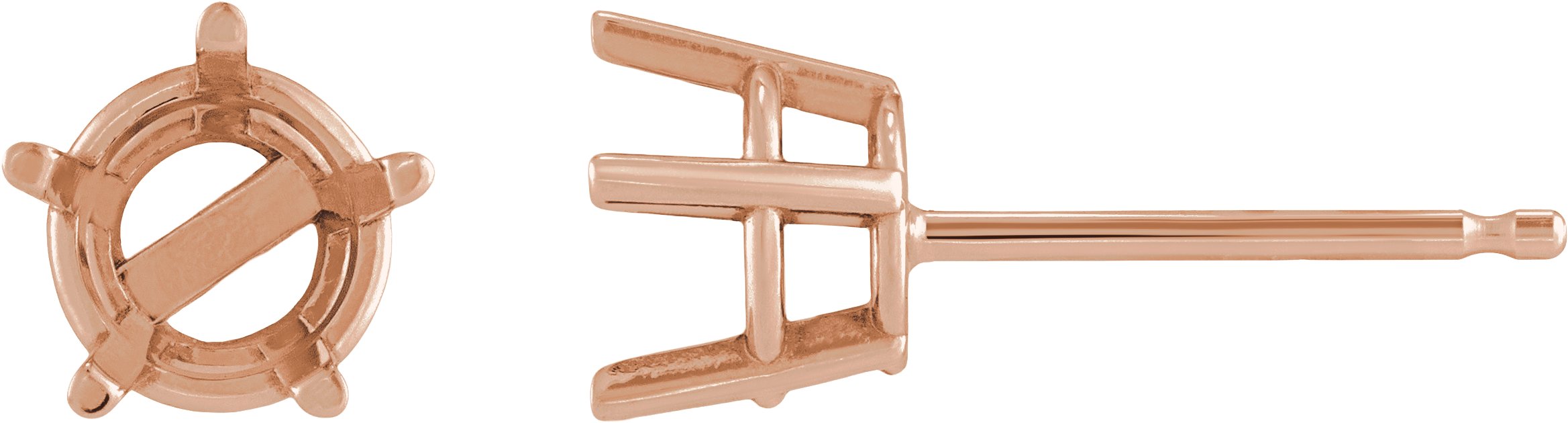 Solitaire Stud Earrings