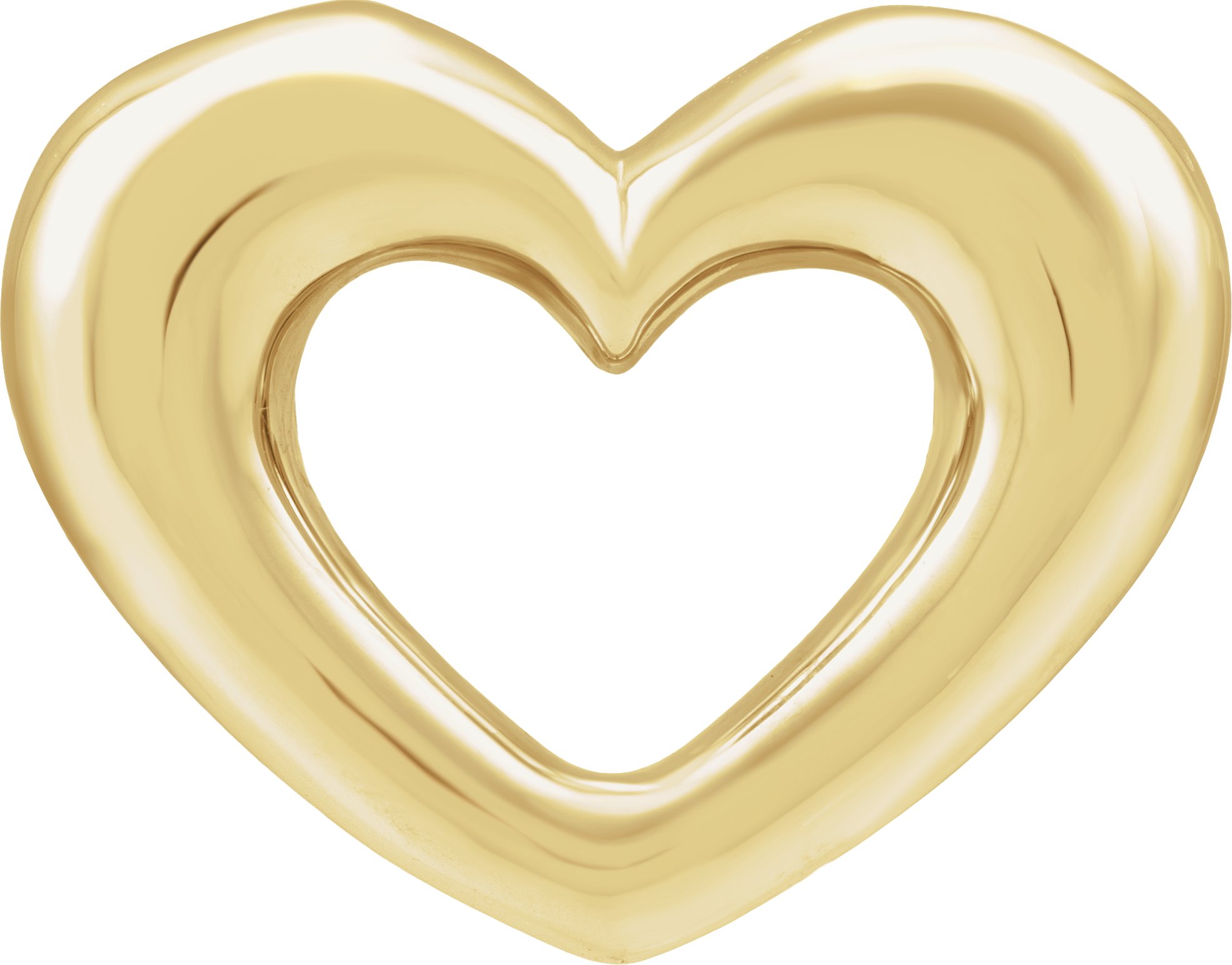 Electroform Puffed Heart Pendant