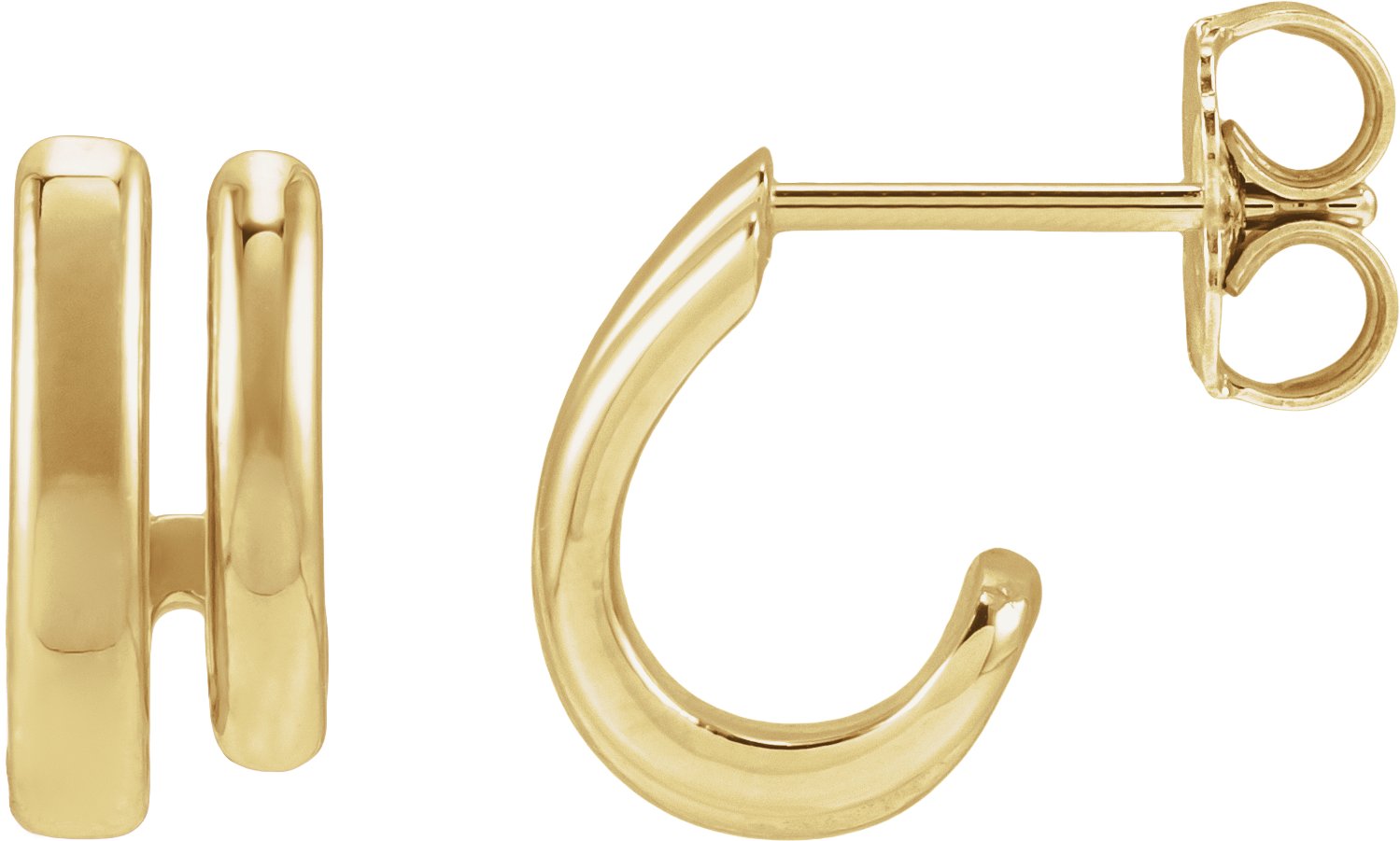 Double Stacked Hoop Earrings