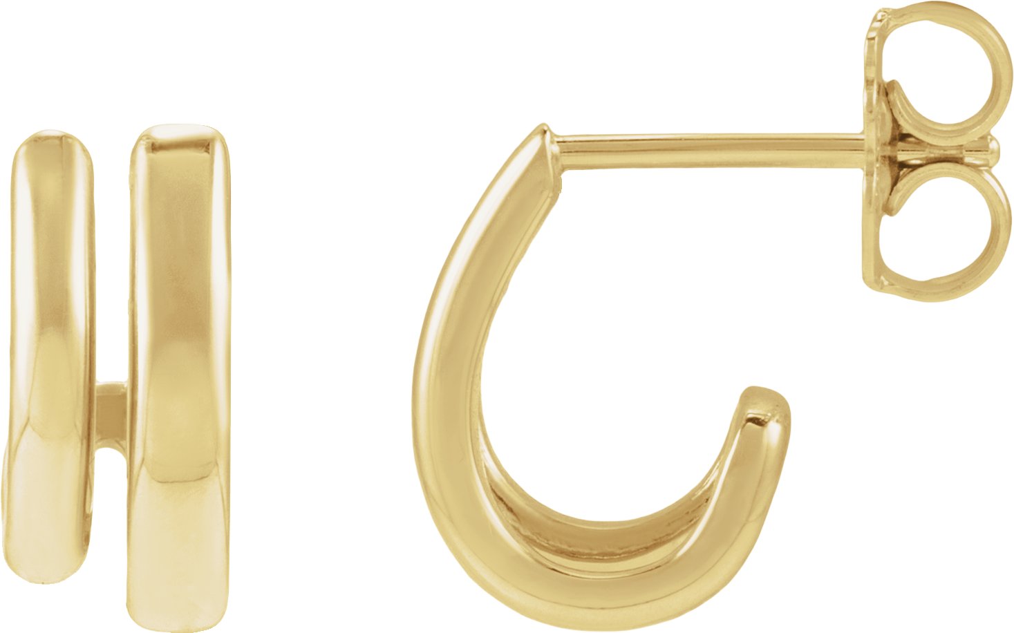 Double Stacked Hoop Earrings