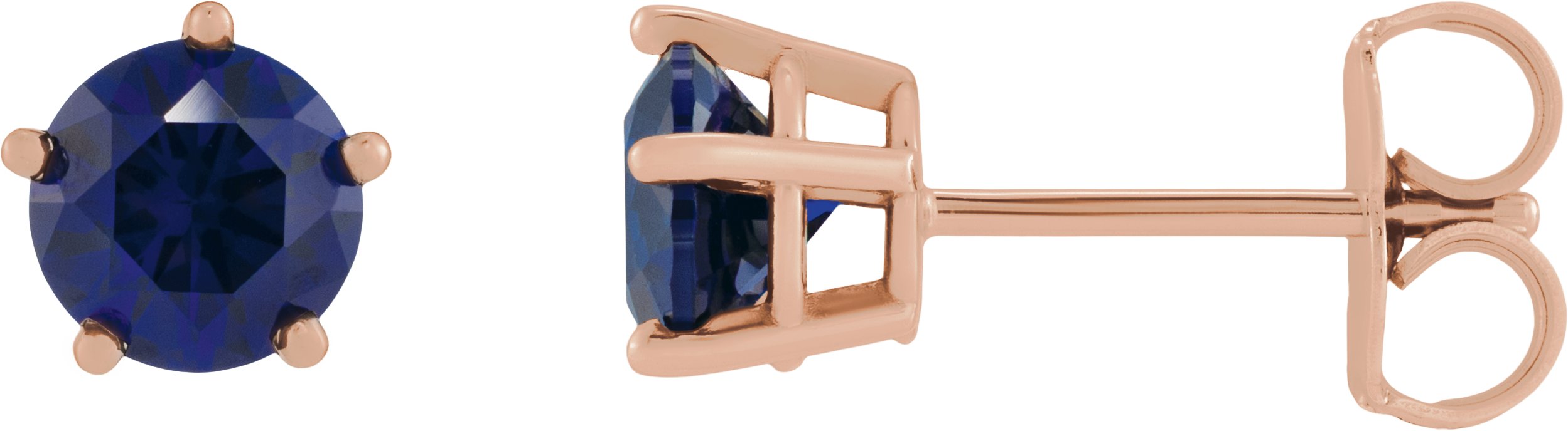 Solitaire Stud Earrings