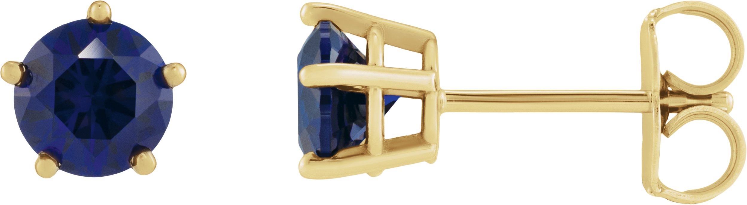 Solitaire Stud Earrings