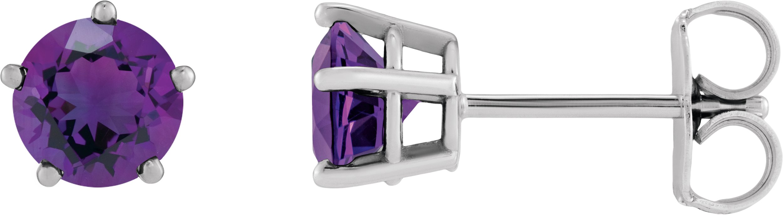 Solitaire Stud Earrings