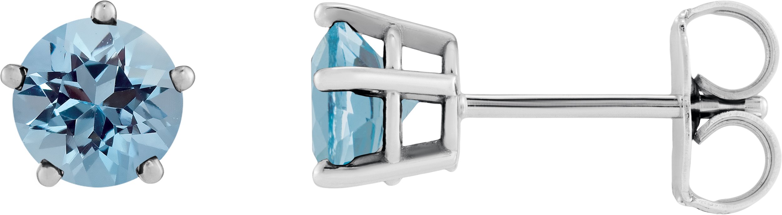 Solitaire Stud Earrings