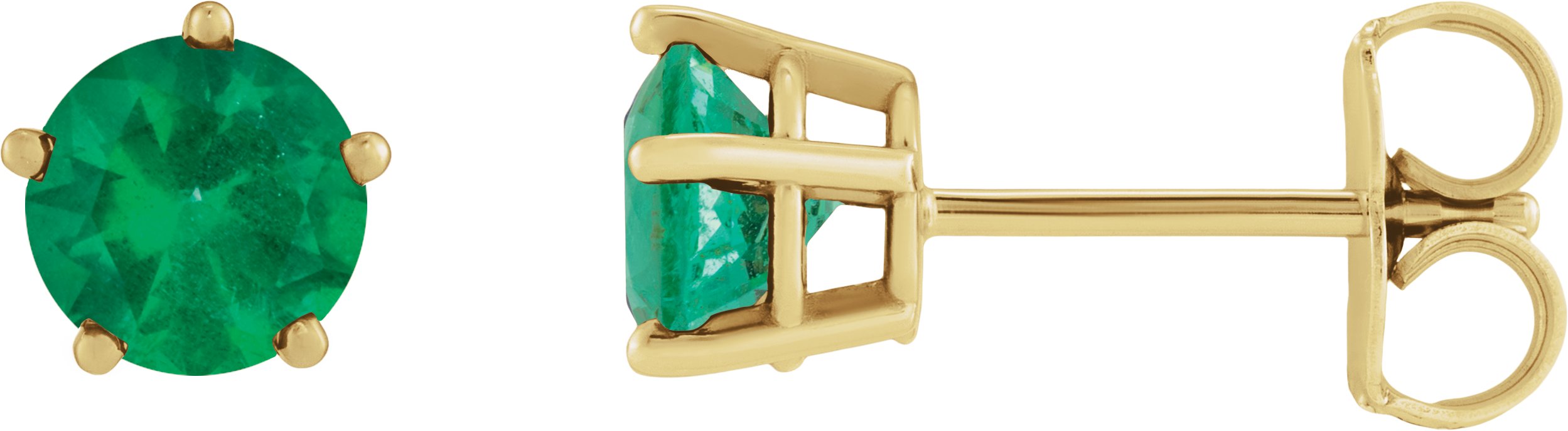 Solitaire Stud Earrings