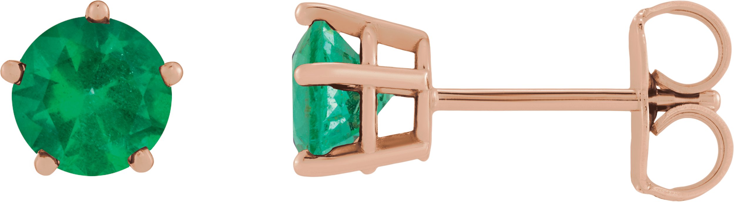 Solitaire Stud Earrings