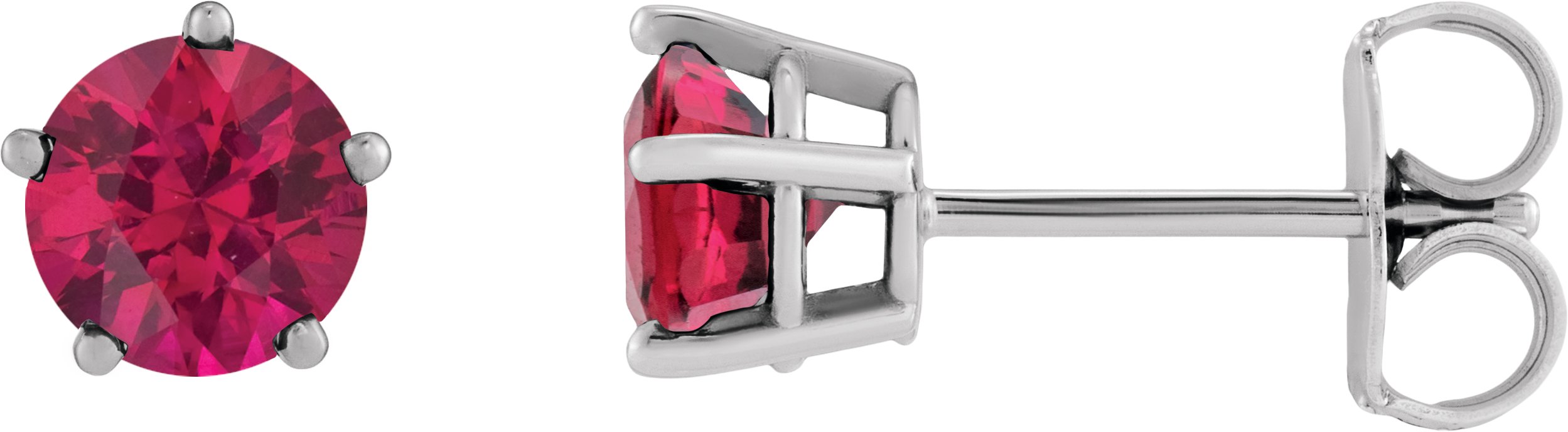 Solitaire Stud Earrings