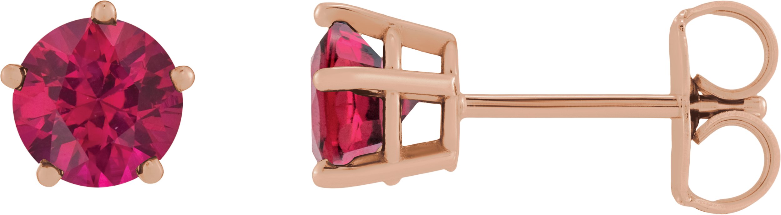 Solitaire Stud Earrings