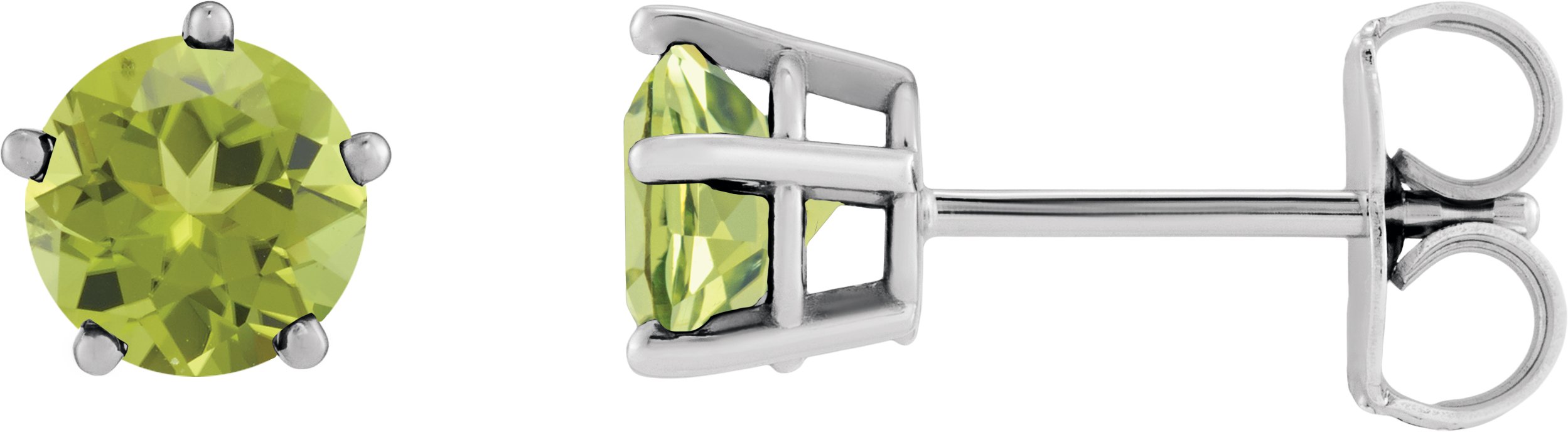 Solitaire Stud Earrings