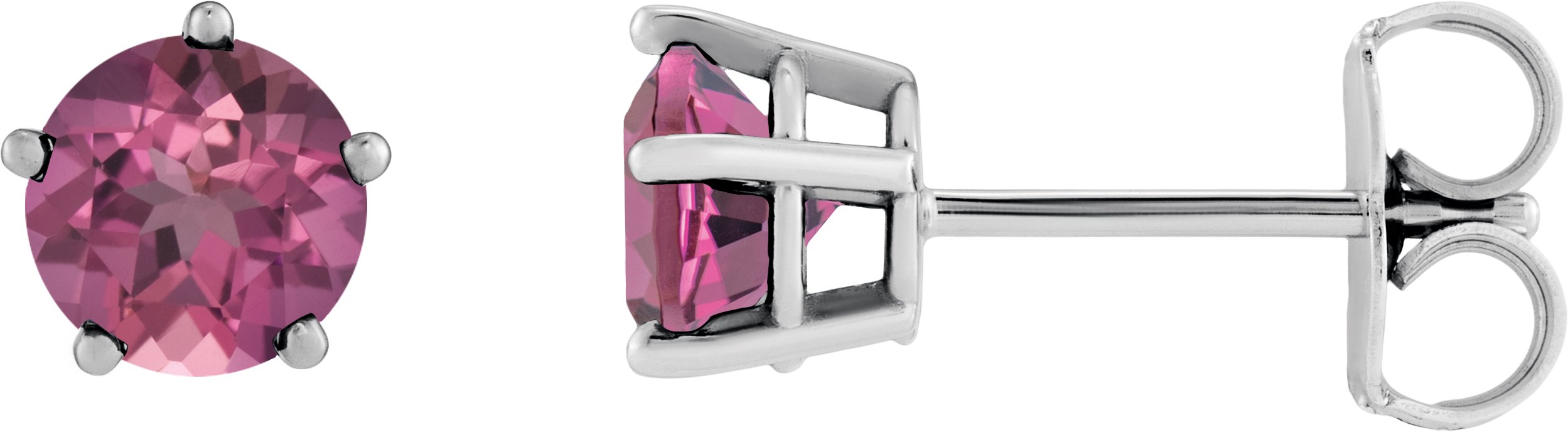 Solitaire Stud Earrings