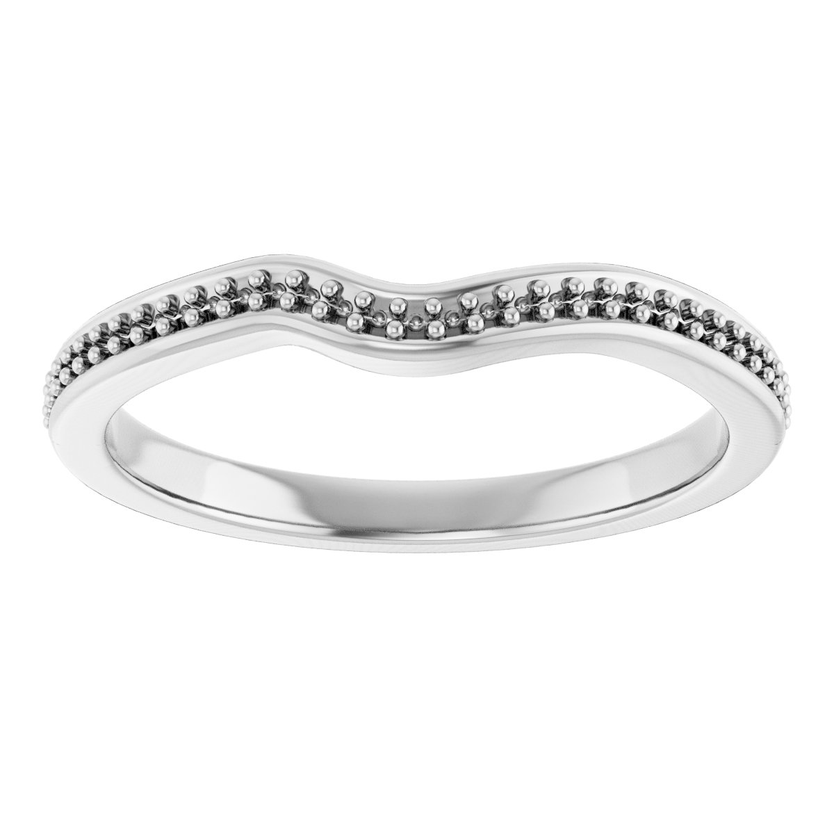 Band Mounting for 12x10 mm Emerald Ring view 3