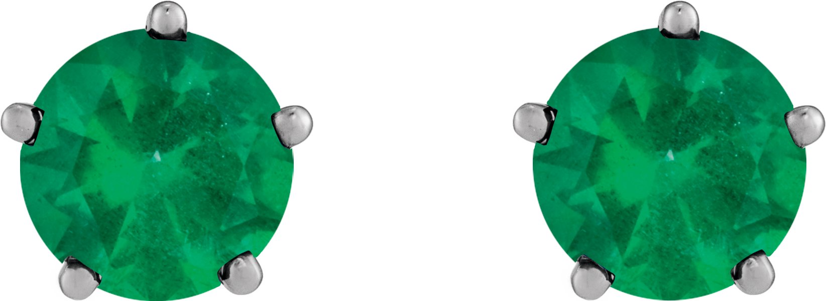 Alternative view of Solitaire Stud Earrings