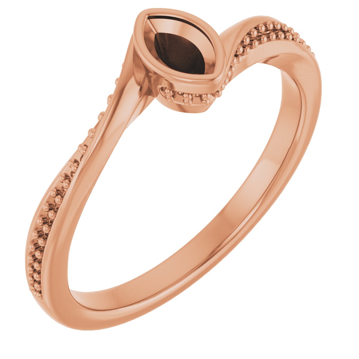 Bezel-Set Accented Engagement Ring