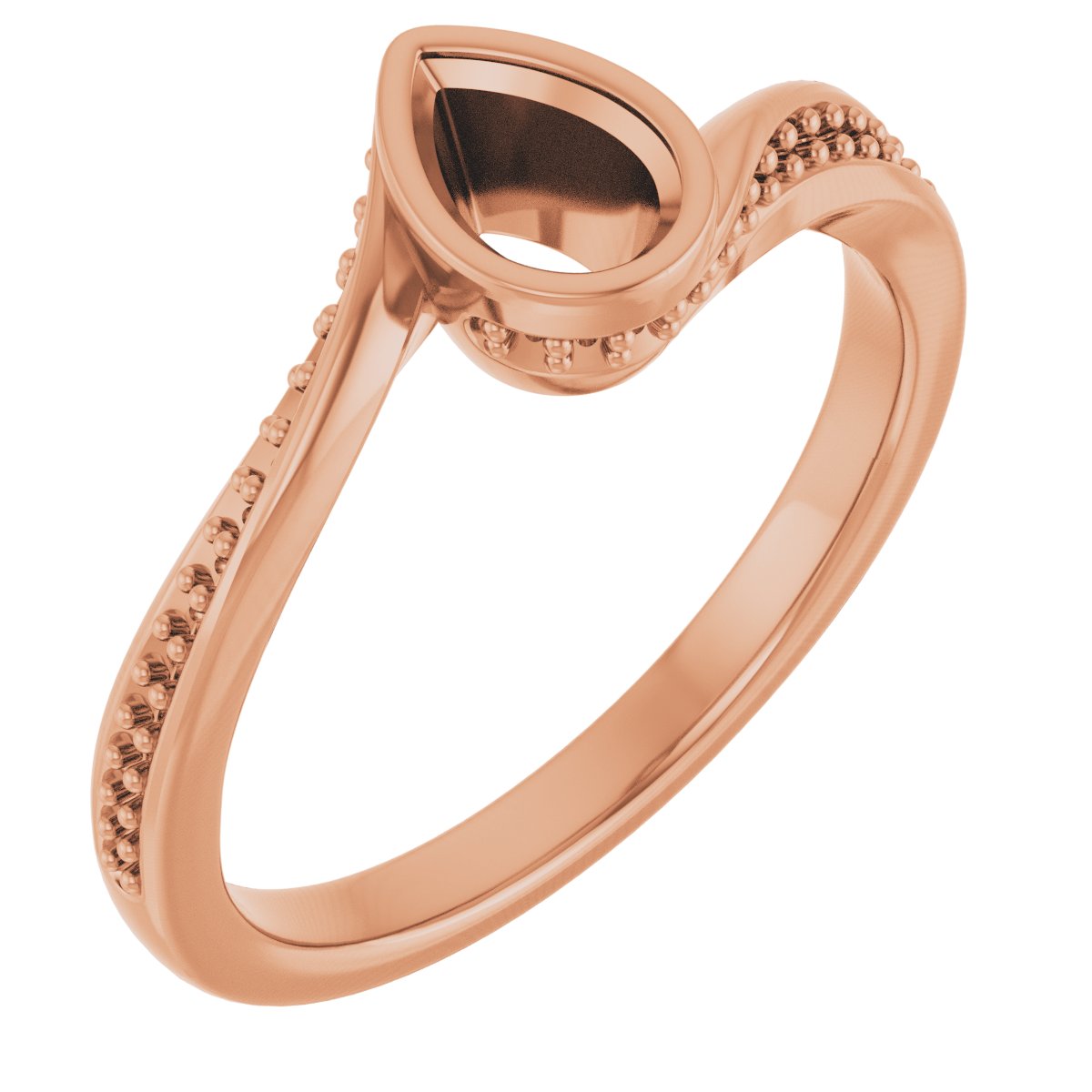 Bezel-Set Accented Engagement Ring