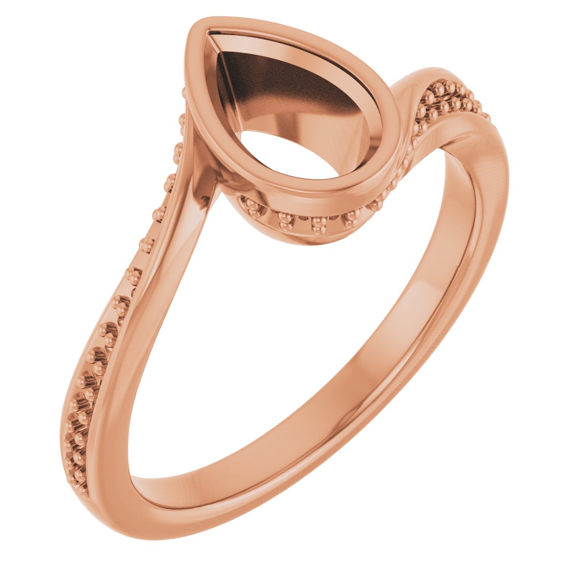 Bezel-Set Accented Engagement Ring