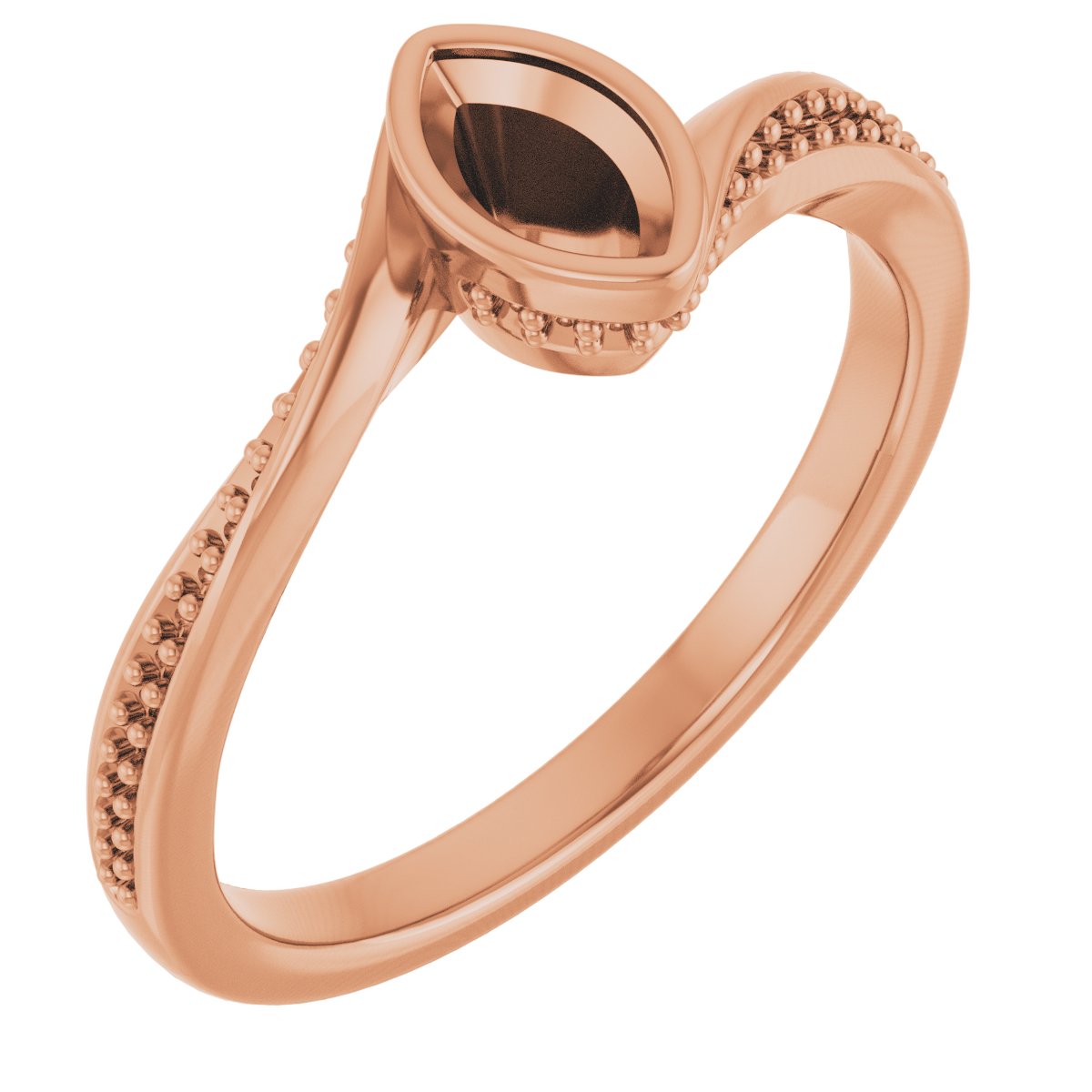 Bezel-Set Accented Engagement Ring