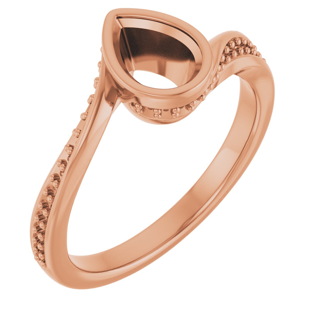 Bezel-Set Accented Engagement Ring