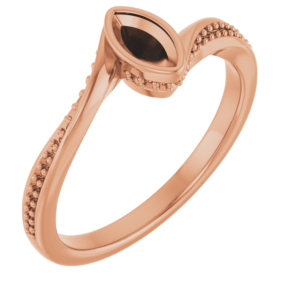 Bezel-Set Accented Engagement Ring