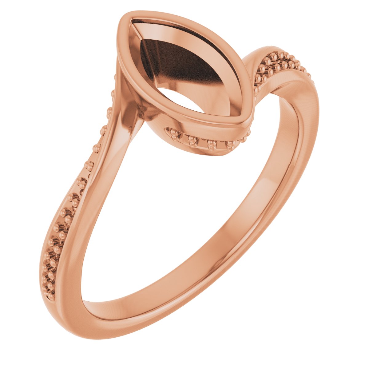Bezel-Set Accented Engagement Ring