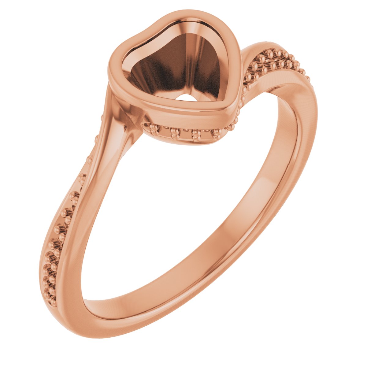 Bezel-Set Accented Engagement Ring