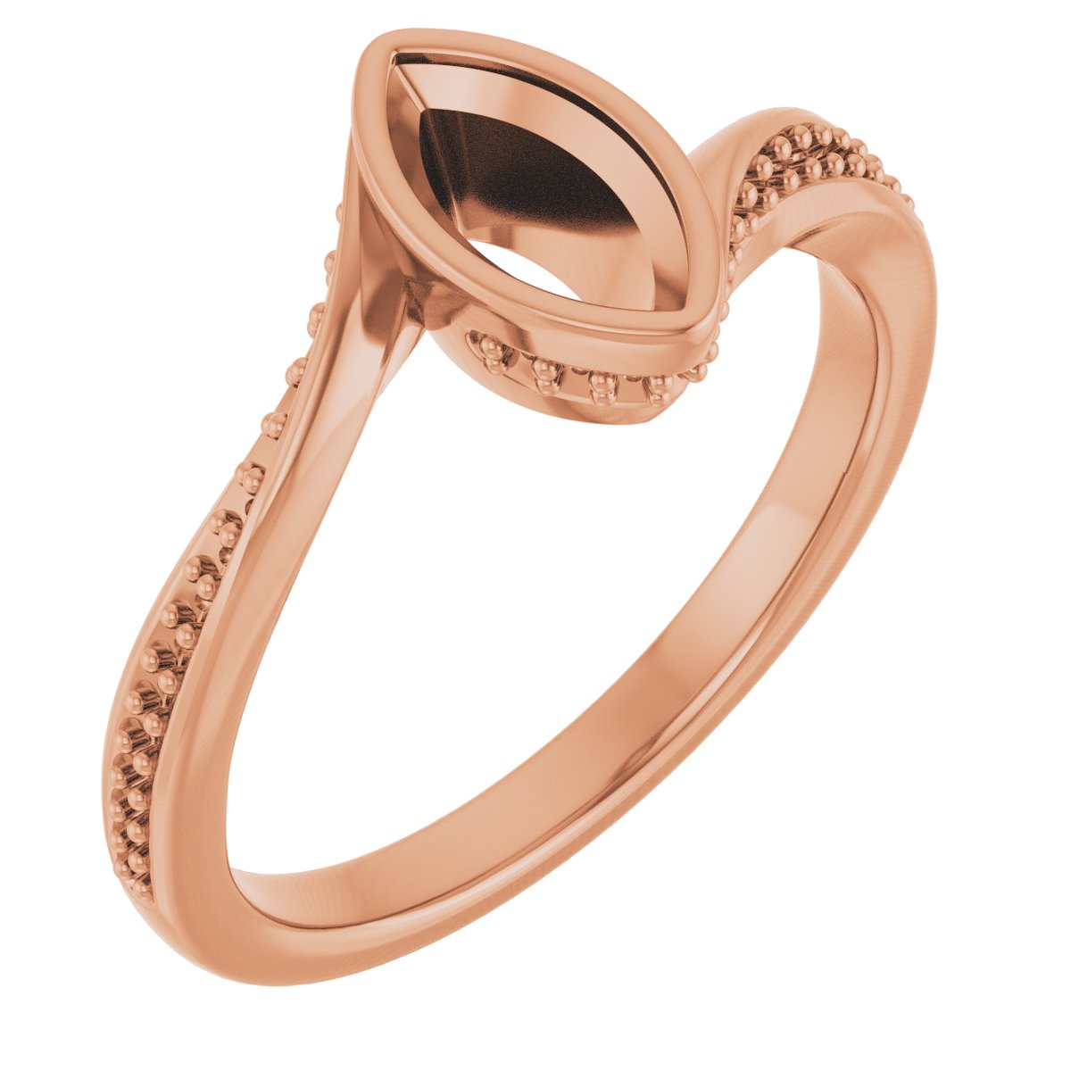 Bezel-Set Accented Engagement Ring