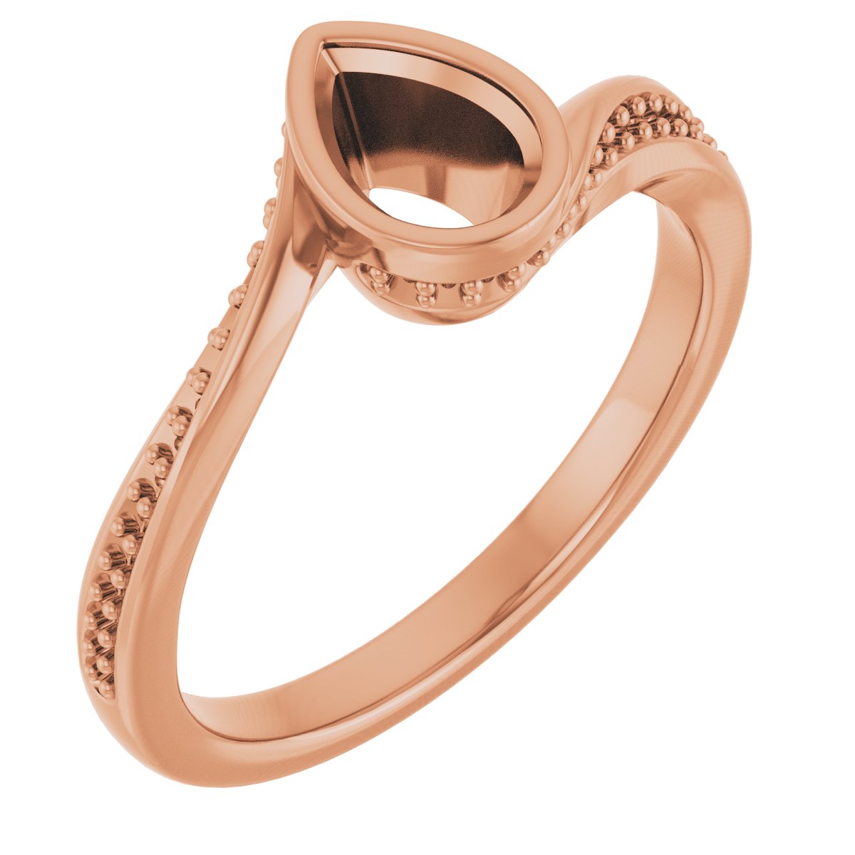 Bezel-Set Accented Engagement Ring