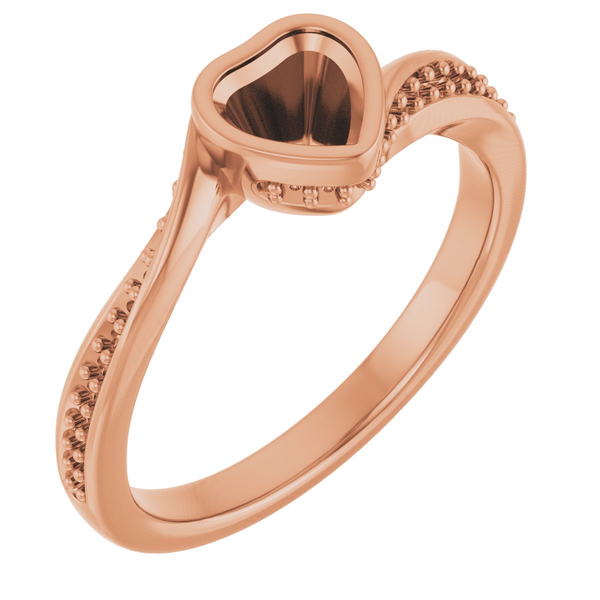Bezel-Set Accented Engagement Ring