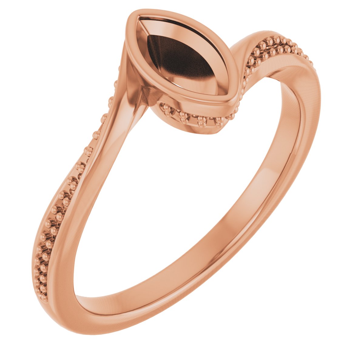 Bezel-Set Accented Engagement Ring