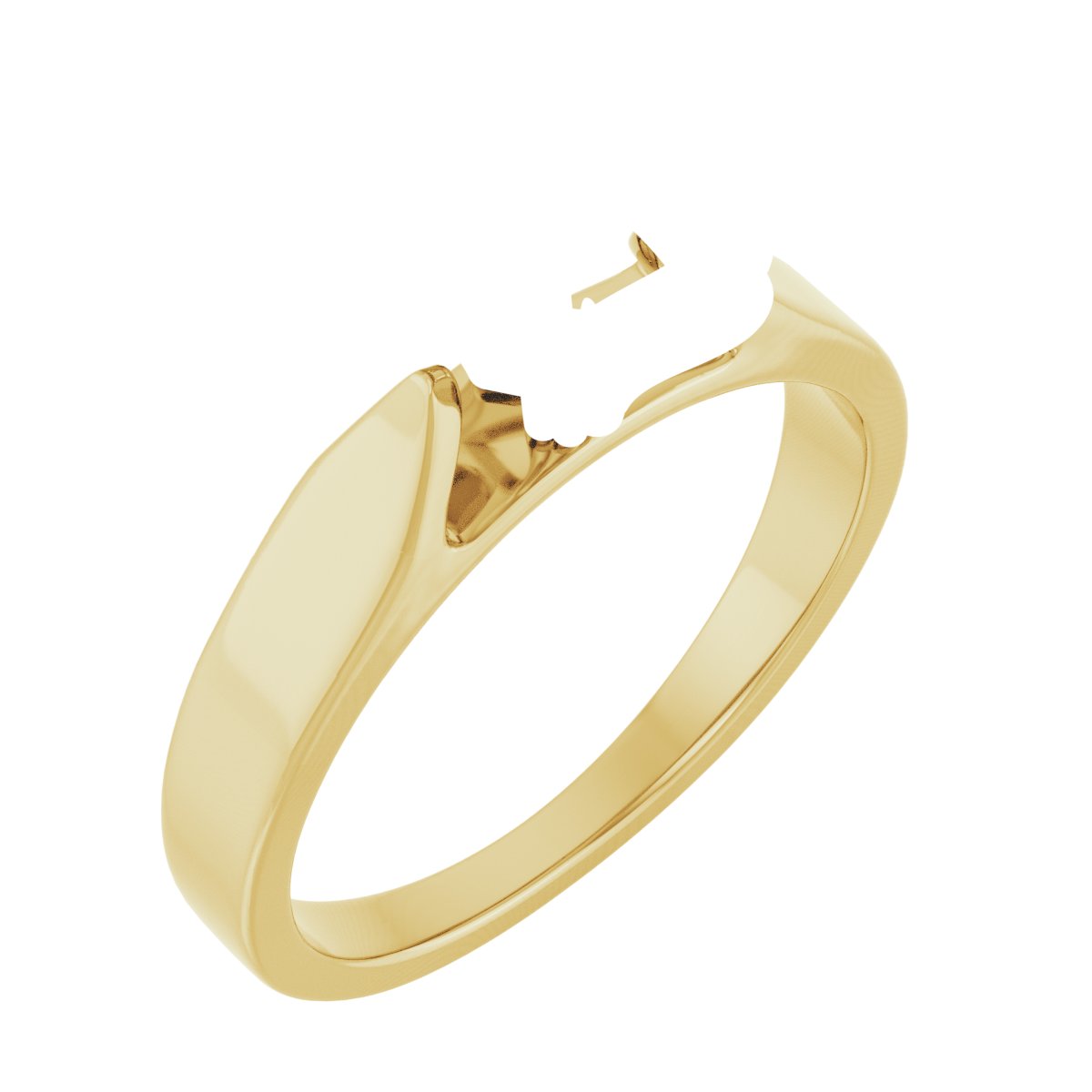 Double Claw-Prong Solitaire Engagement Ring
