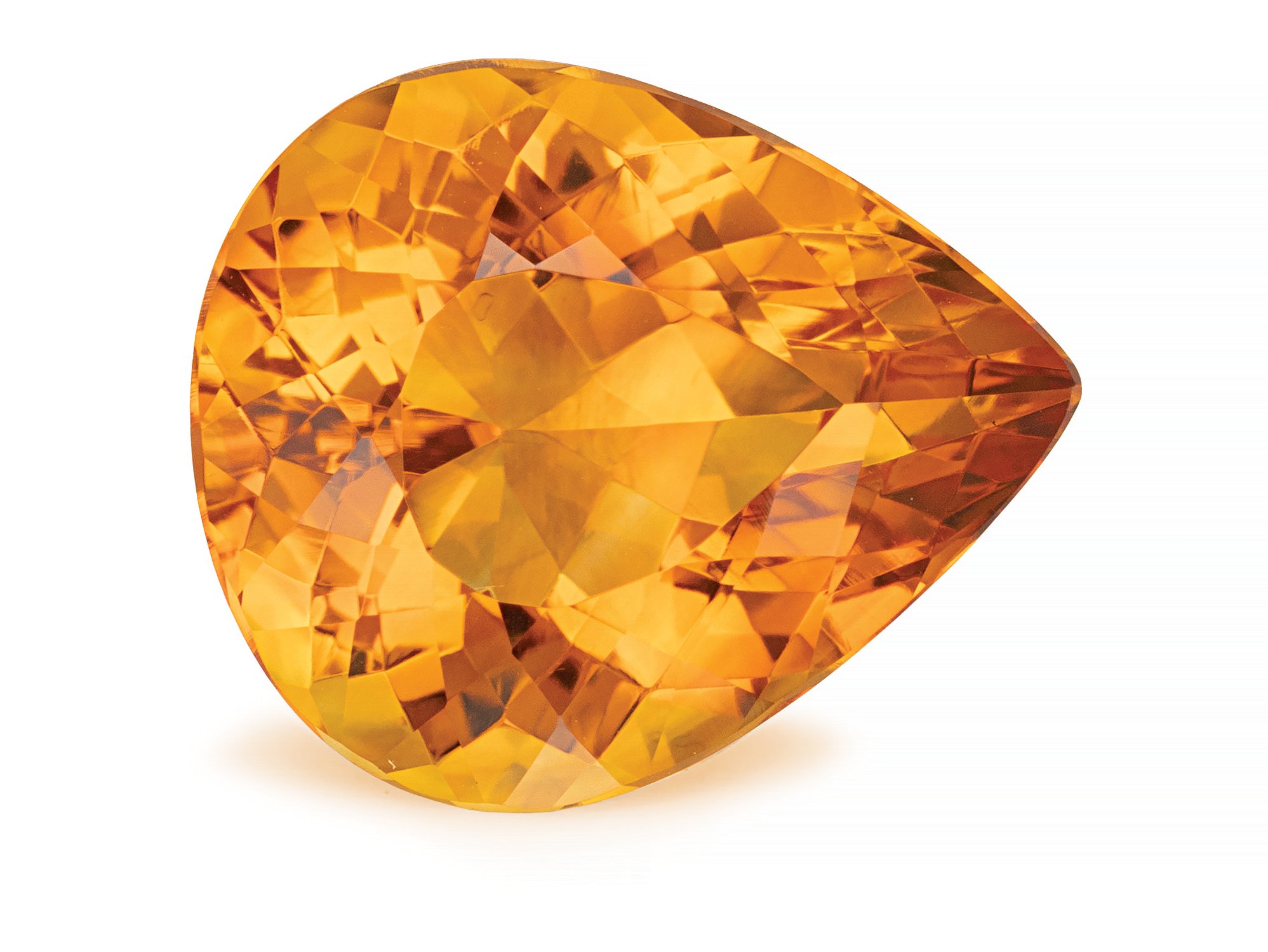 PEAR 12.84ct Natural Citrine 