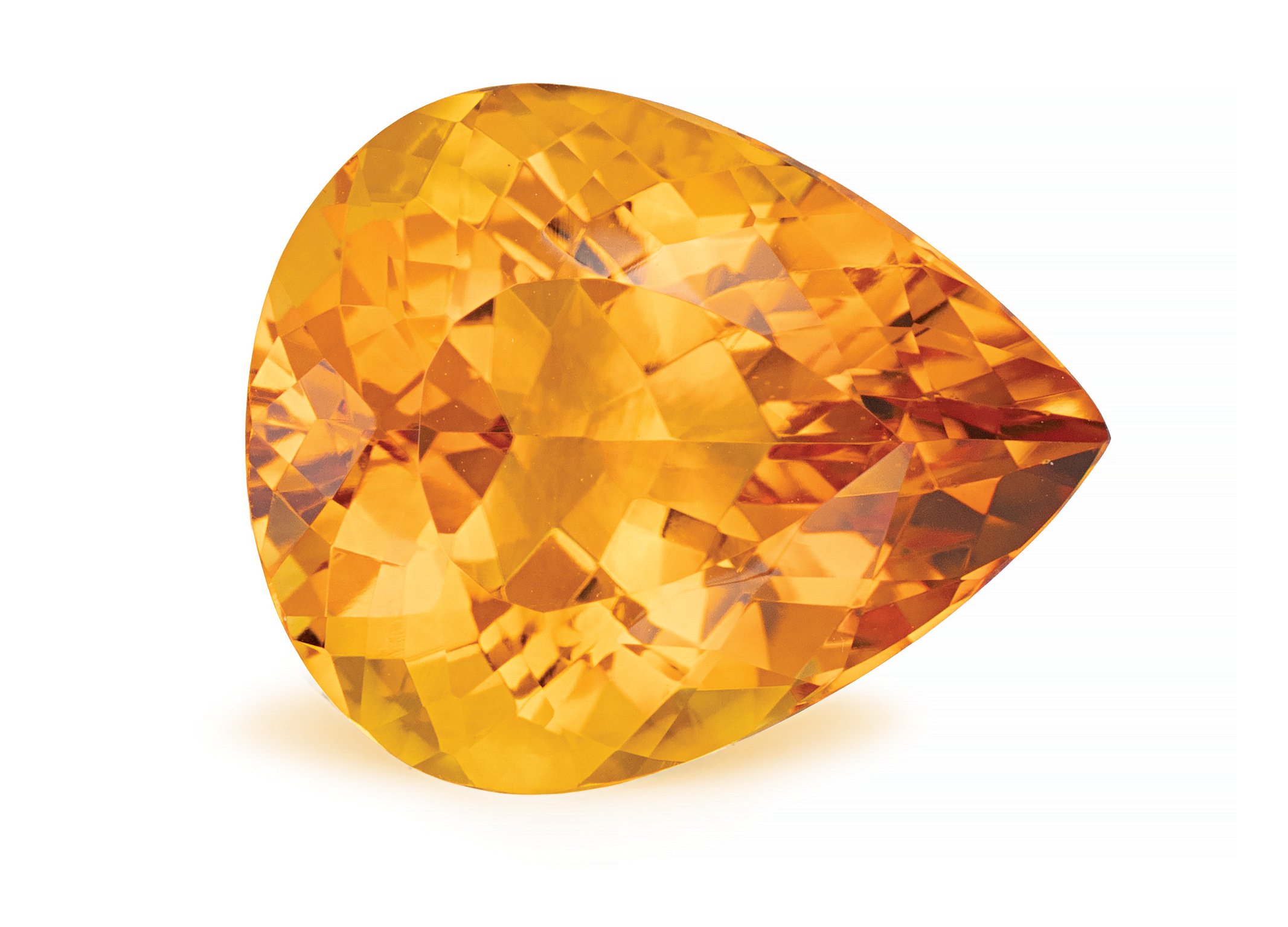 PEAR 12.86ct Natural Citrine 