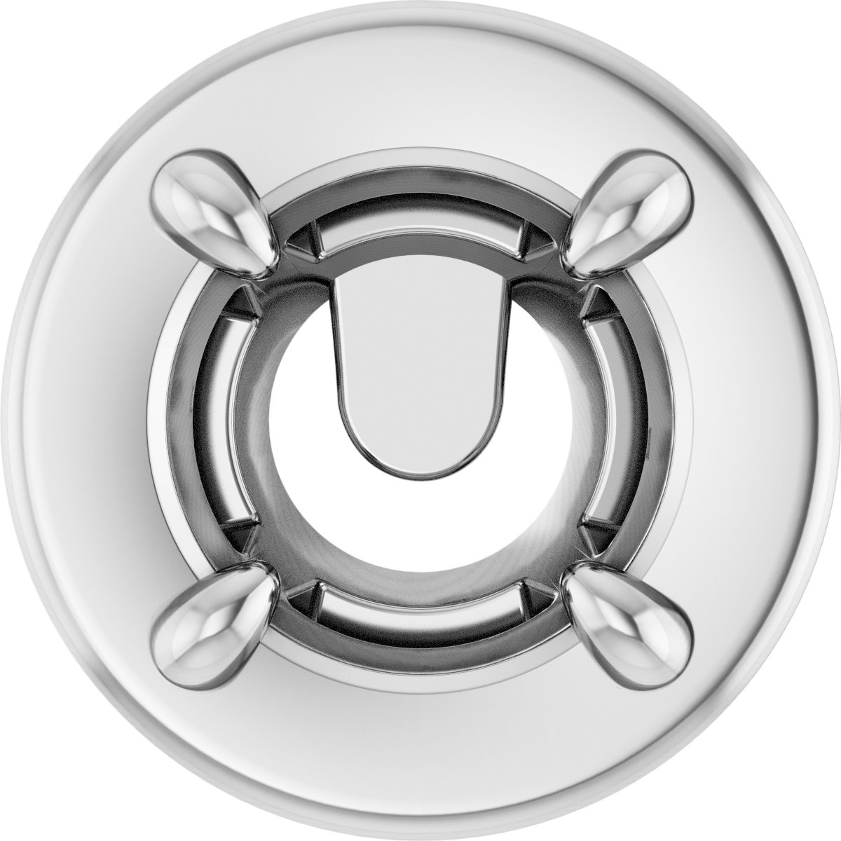 4-Prong Claw Bezel-Style Earring Setting