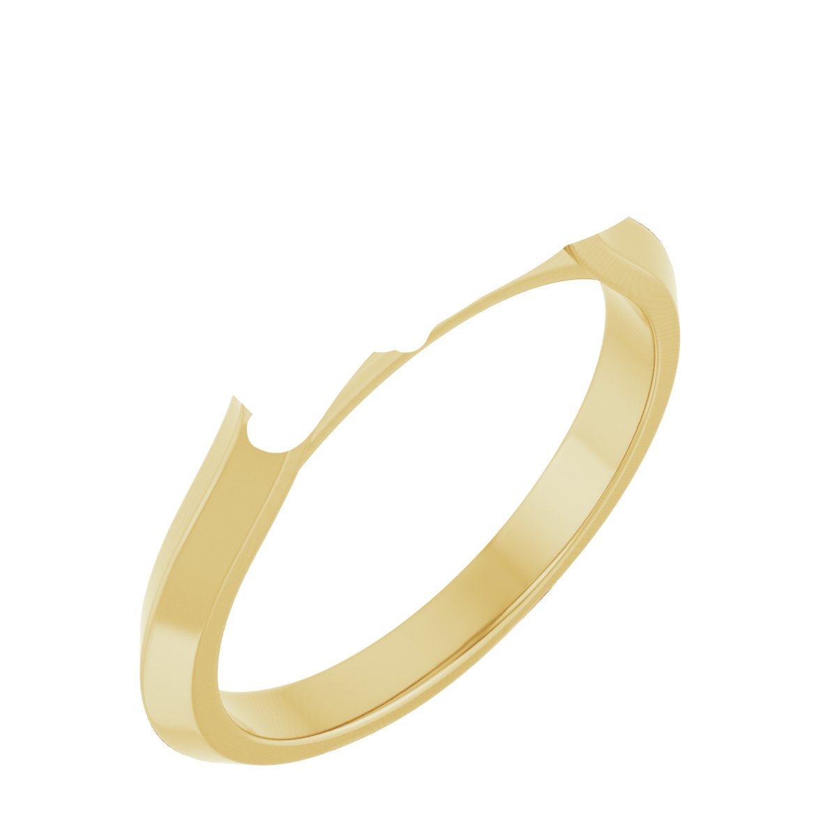 Claw-Prong Three-Stone Engagement Ring