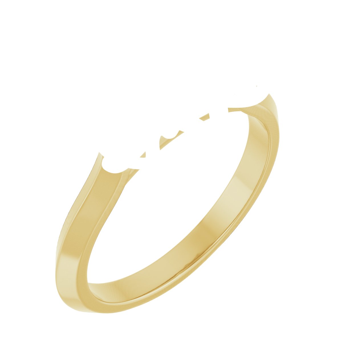 Claw-Prong Three-Stone Engagement Ring