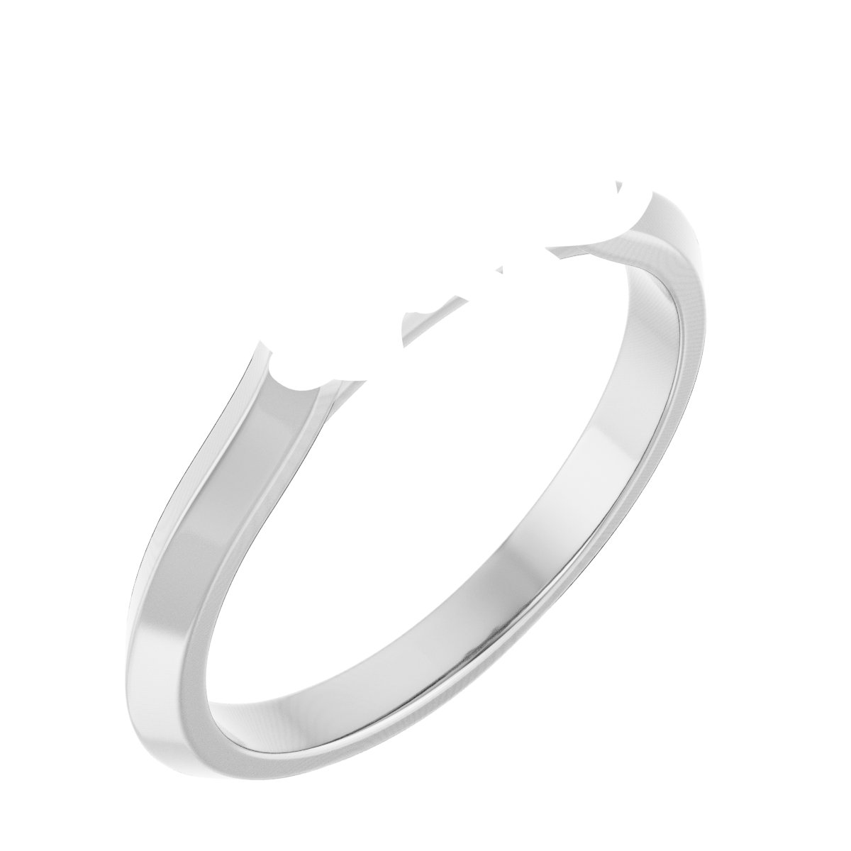 Claw-Prong Three-Stone Engagement Ring
