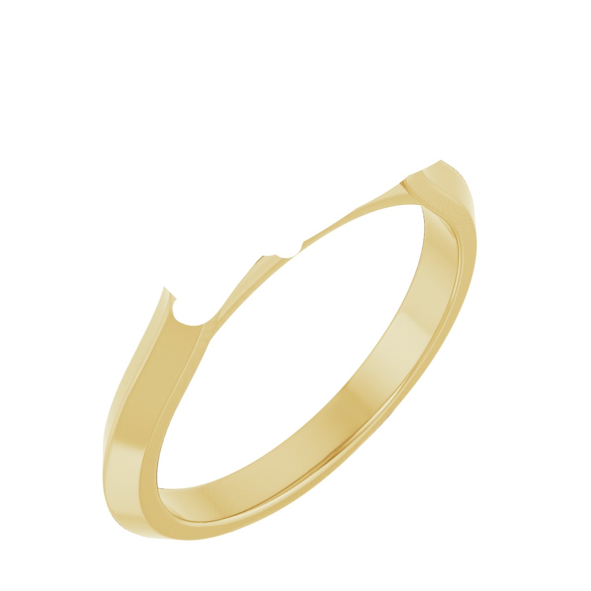 Claw-Prong Three-Stone Engagement Ring
