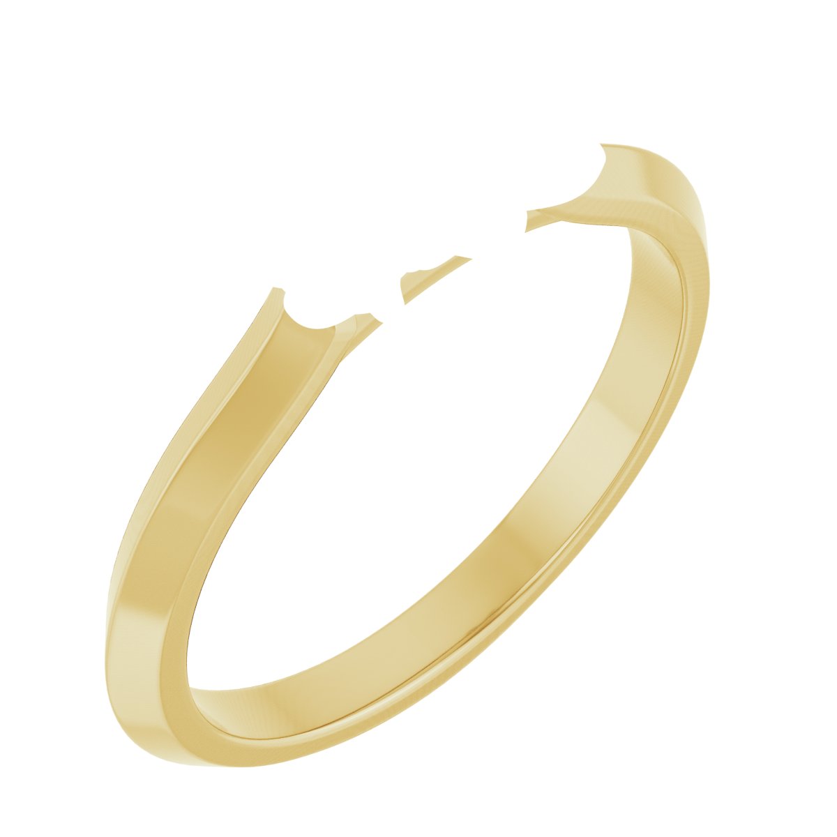 Claw-Prong Three-Stone Engagement Ring