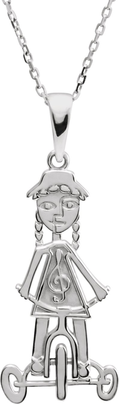 Little Red Tricycle Pendant
