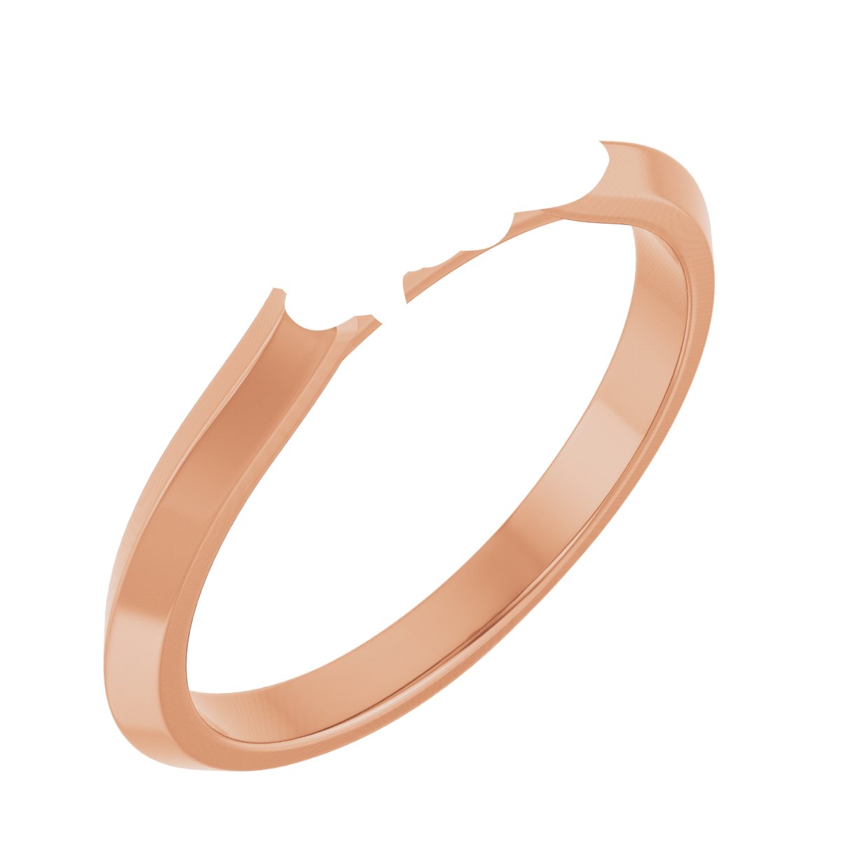Claw-Prong Three-Stone Engagement Ring