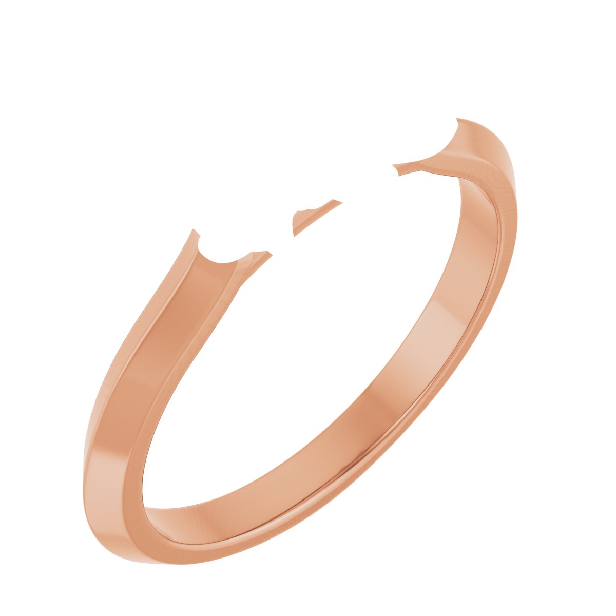 Claw-Prong Three-Stone Engagement Ring